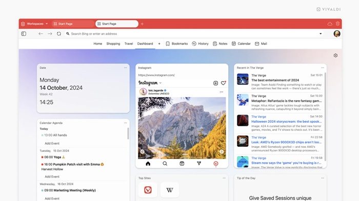 Состоялся релиз браузера Vivaldi 7.0 с переработанным интерфейсом и удобным доступом к Youtube