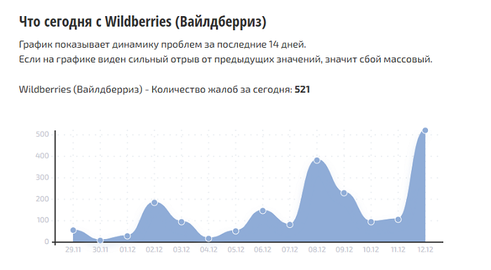 В работе Wildberries произошел сбой 12 декабря | RB.RU