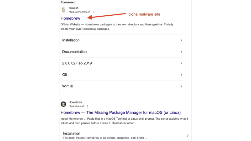 Google начал рекламировать поддельный Homebrew — Tproger
