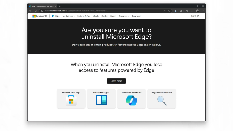 Microsoft создала фейковую инструкцию «Как удалить Edge» для рекламы своего браузера — Tproger